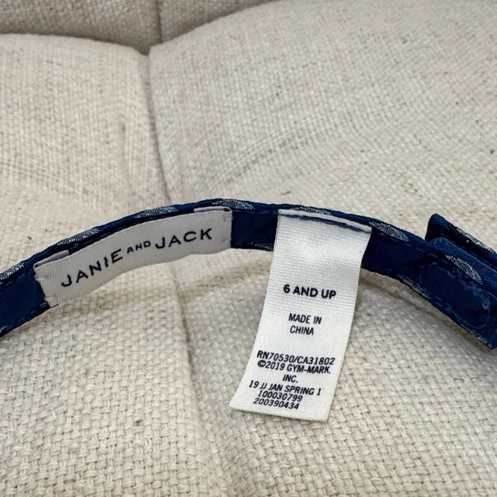Janie and Jack Navy Bow Tie with Whale Design